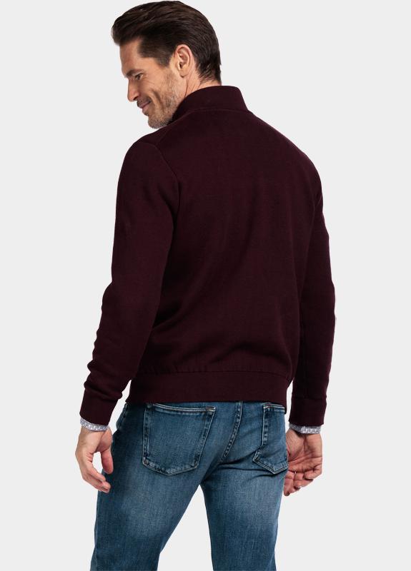 Baileys Half Zip Paars Pullover 1/2 Zip  14gg knit 528498/495