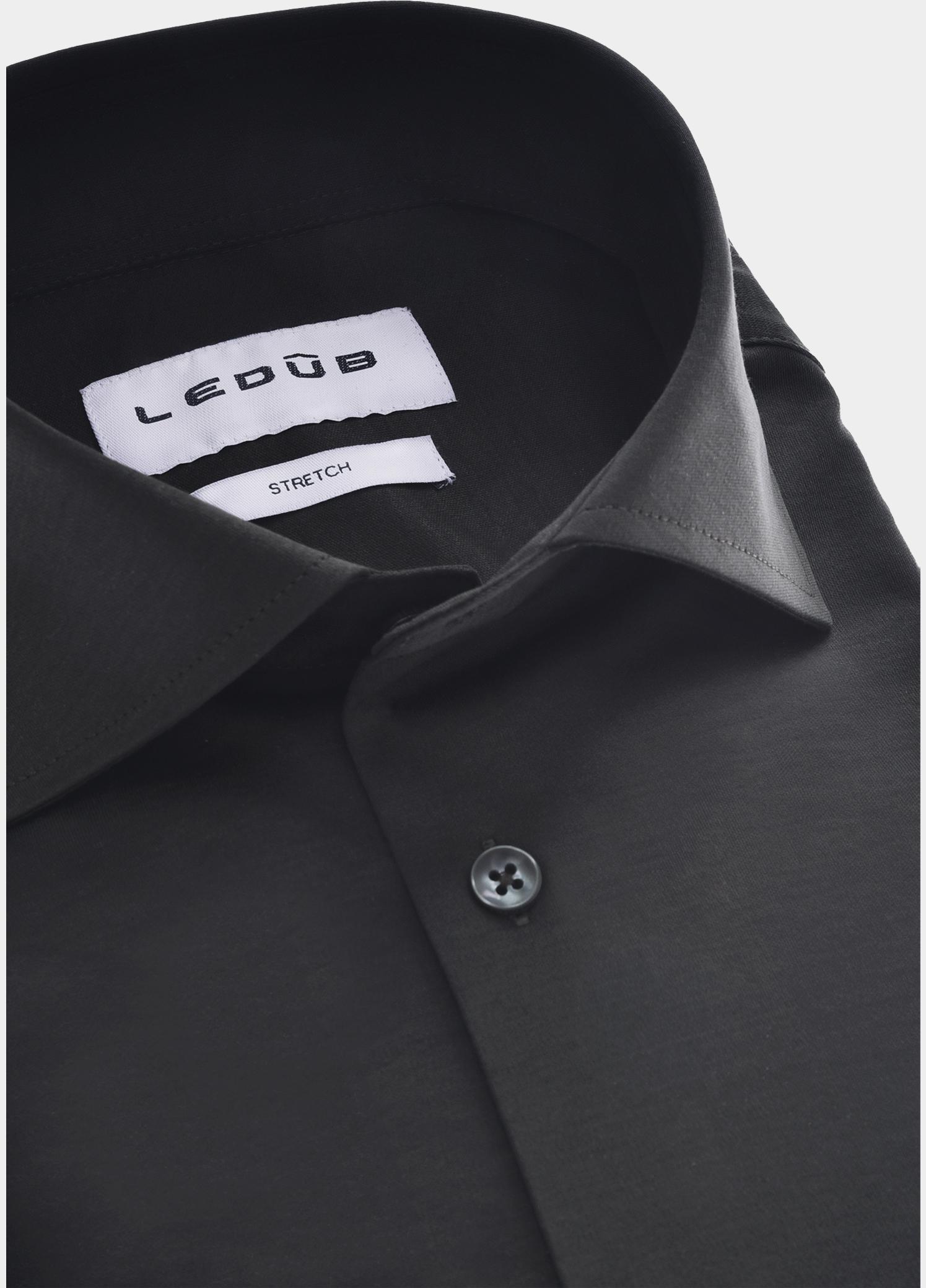 Ledub Zakelijk overhemd heren Zwart  0143610/290-000-000