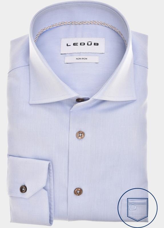 Ledub Business hemd lange mouw Blauw  0143285/120-630-000