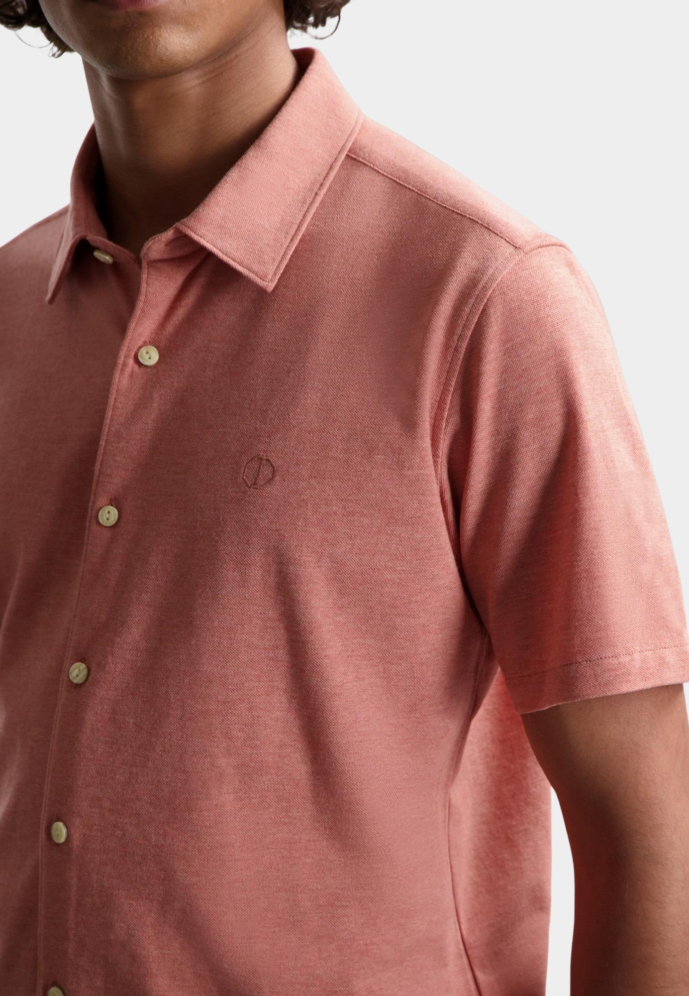 Dstrezzed Casual hemd korte mouw Roze DS_Layton Shirt 311406-SS24/454