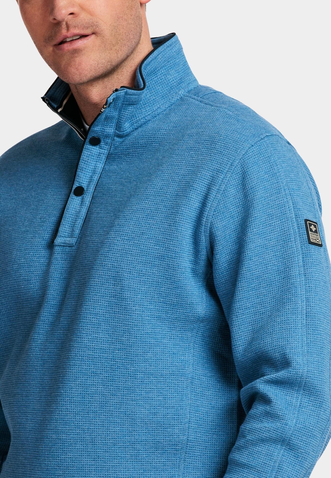 Baileys Half Zip Blauw Sweatshirt 1/2 zip  all over 413141/635