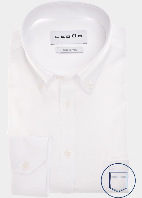 Ledub Business hemd lange mouw Wit  0143440/910-000-000