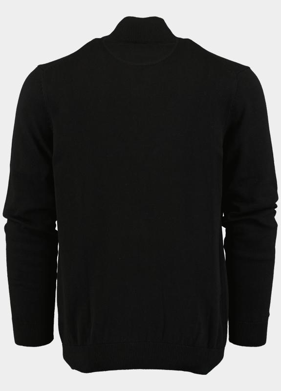 Bos Half Zip Zwart Half Zip 100% katoen 528400CCT-13/90