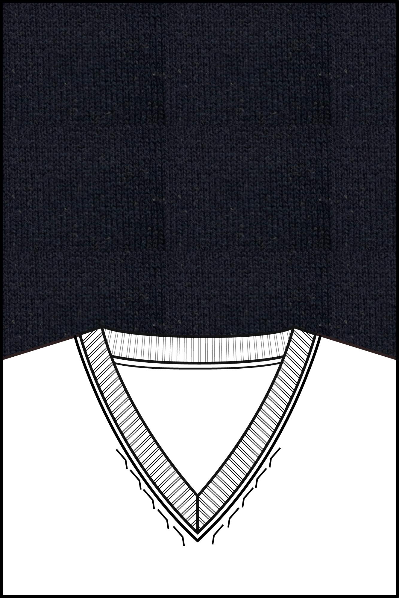 Baileys Pullover Blauw V-Neck Pullover Pima Cotton 1 528100/60