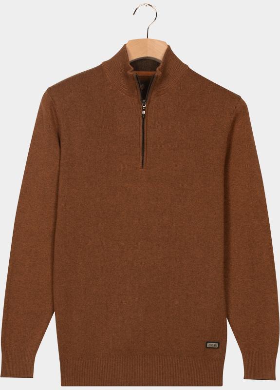 Baileys Half Zip Oranje Pullover 1/2 zip  all-over 2- 528409/355