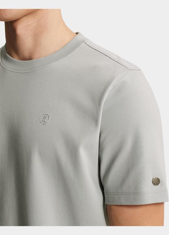 Cast Iron T-shirt korte mouw Grijs Short sleeve r-neck regular f CTSS2603560/9105