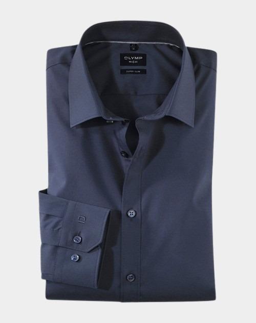 Olymp Business hemd lange mouw Blauw No. Six 046664/18