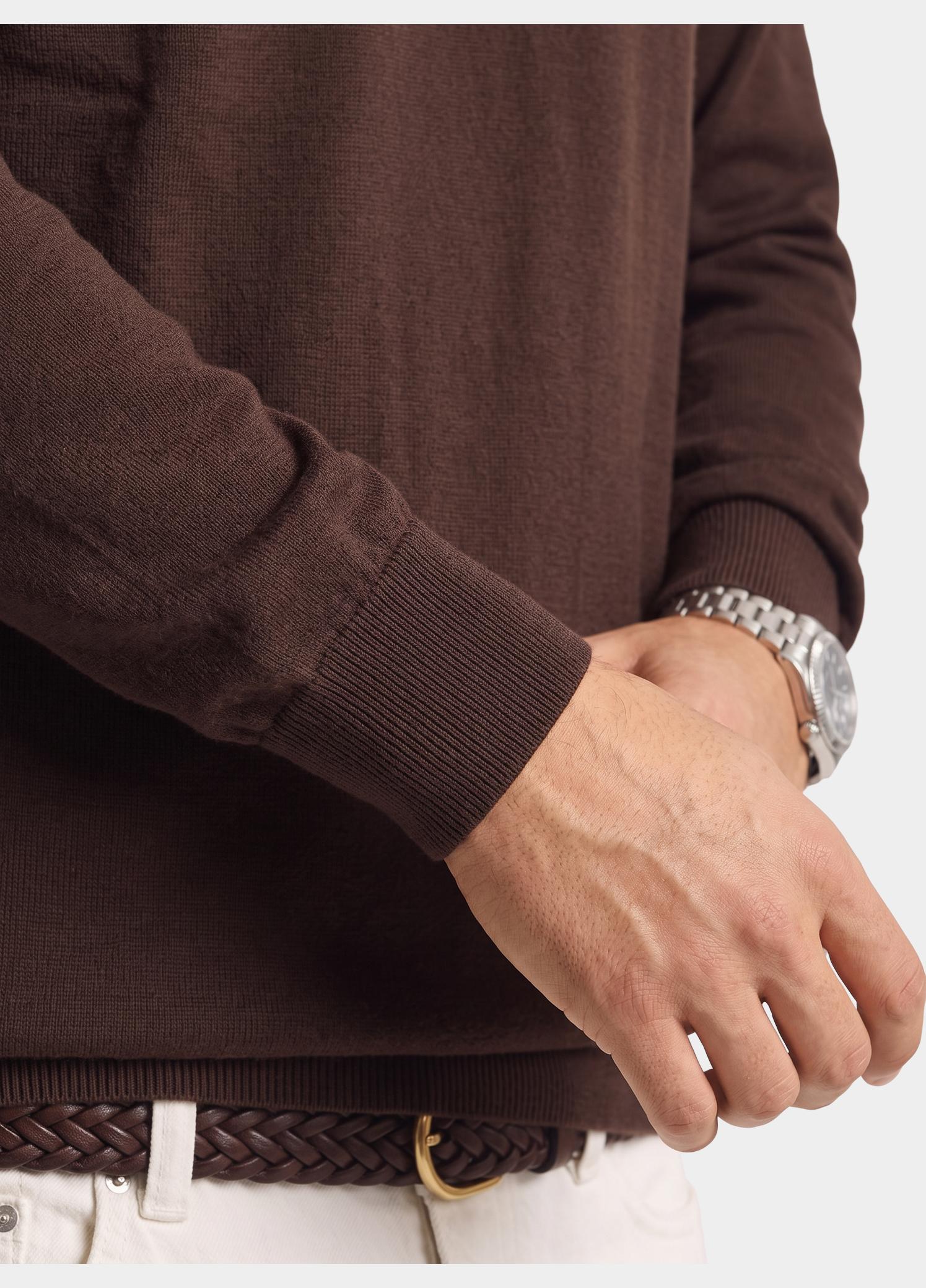 Bos Half Zip Bruin  302/8106