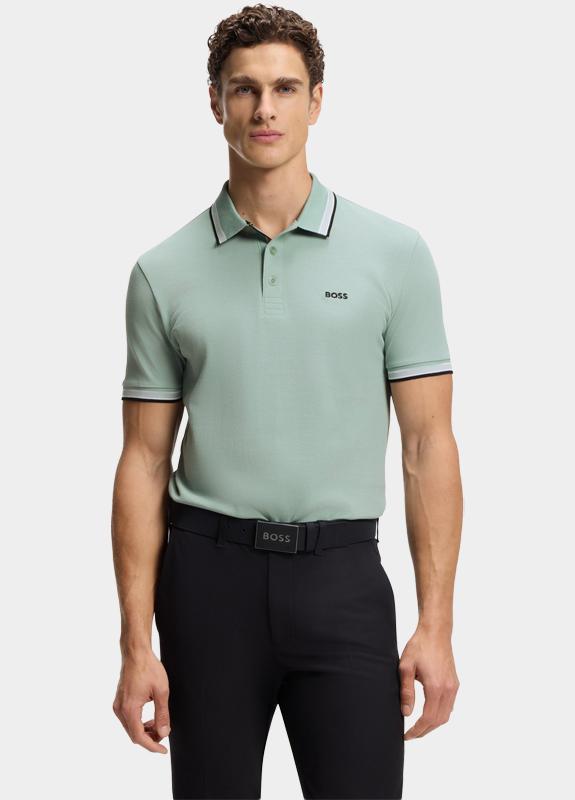 BOSS Green Polo korte mouw Groen Paddy 10241663 01 50469055/360
