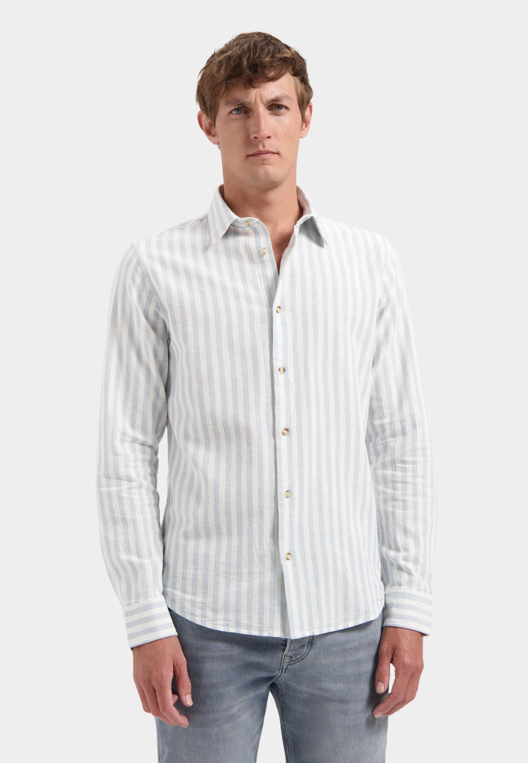 Dstrezzed Casual hemd lange mouw Blauw Philip Shirt 303928/607