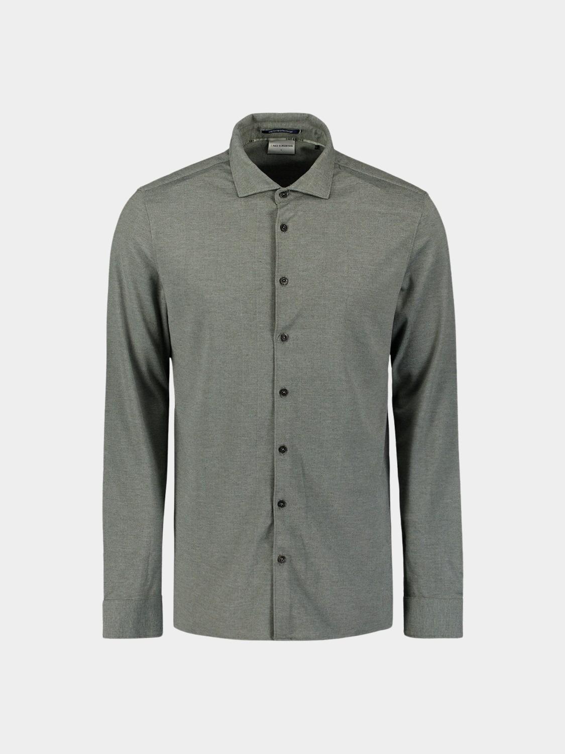 No Excess Casual hemd lange mouw Groen  N4180/124