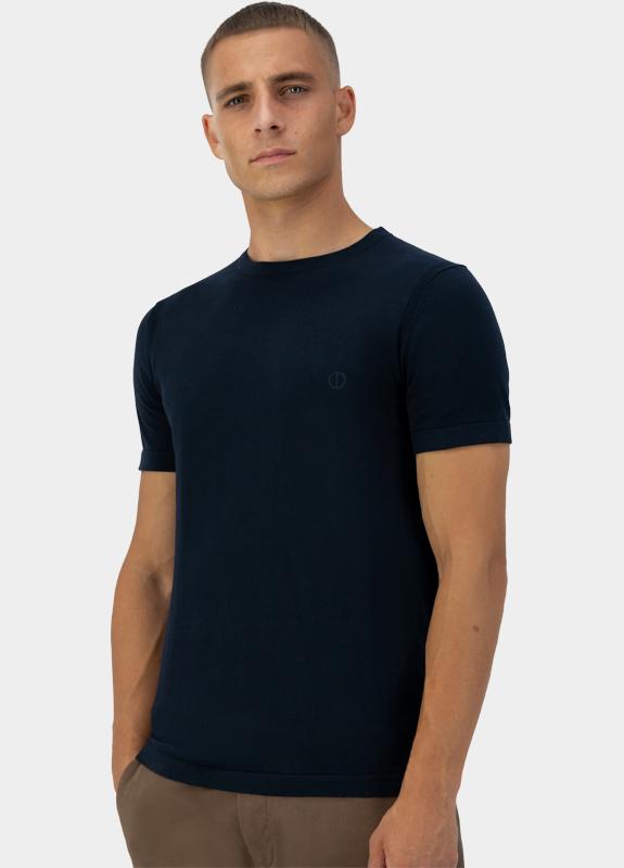 Dstrezzed T-shirt korte mouw Blauw Crew s/s Cotton Knit 420024/649