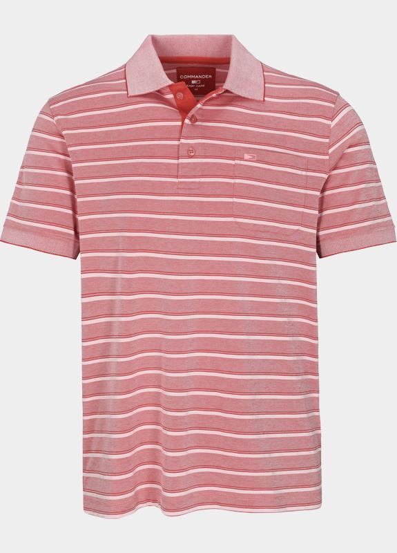 Commander flag Polo heren Rood  214008346/401