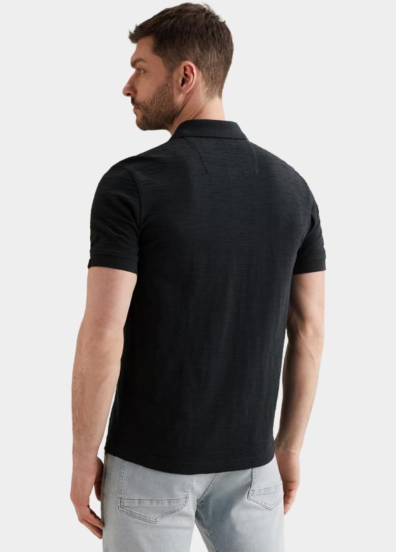 PME Legend Polo korte mouw Blauw Short sleeve polo jacquard je PPSS2604868/5282