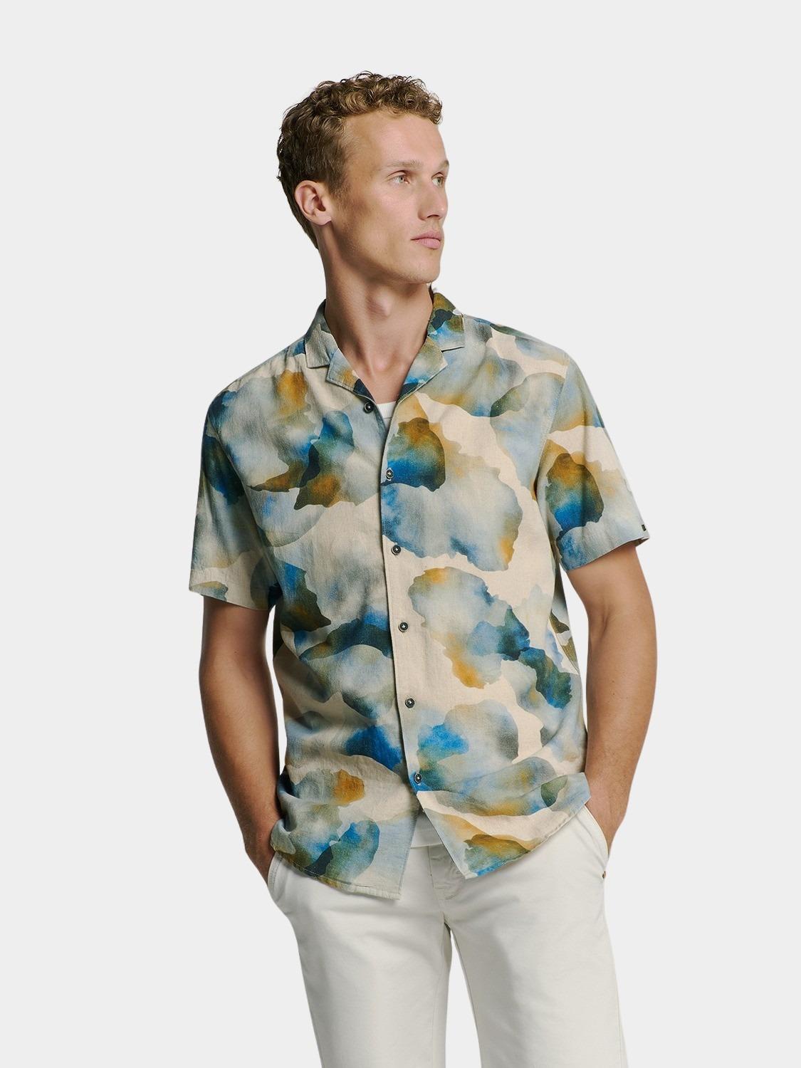 No Excess Casual hemd korte mouw Blauw  27440345/030