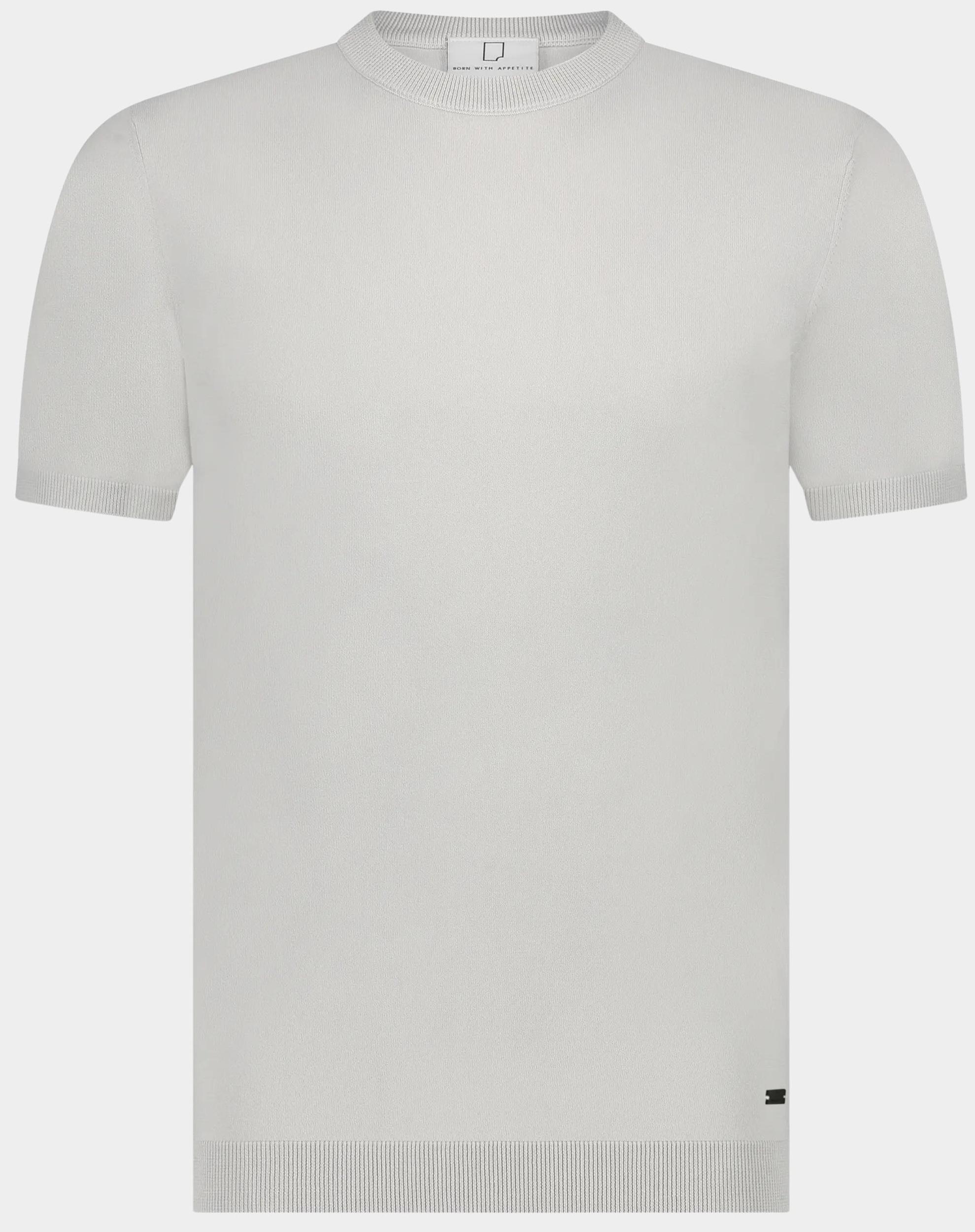 Born With Appetite T-shirt korte mouw Beige Wake Knitted T-shirt 25108WA35/920 mist