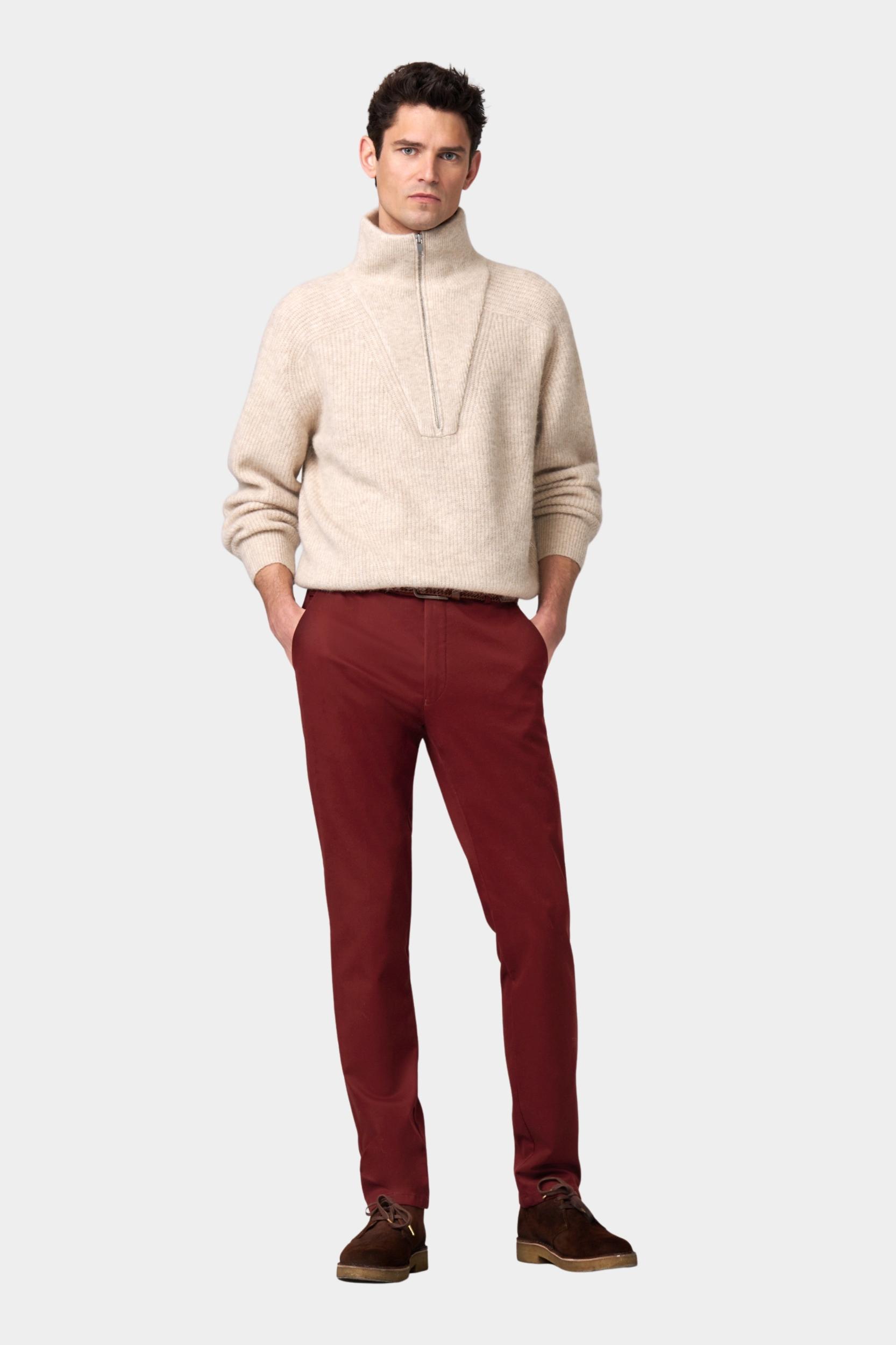 Meyer Katoenen Broek Rood BONN Art.2-8609 1022860900/56