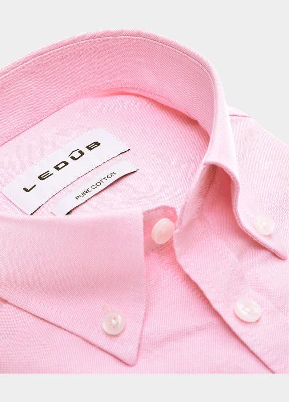 Ledub Business hemd lange mouw Roze  0143365/430-000-000
