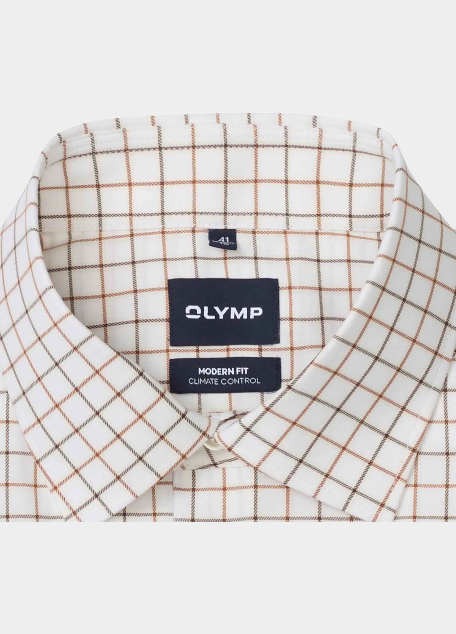 Olymp Zakelijk overhemd heren Bruin Luxor CC mf D.2164 o.T. 139824/27