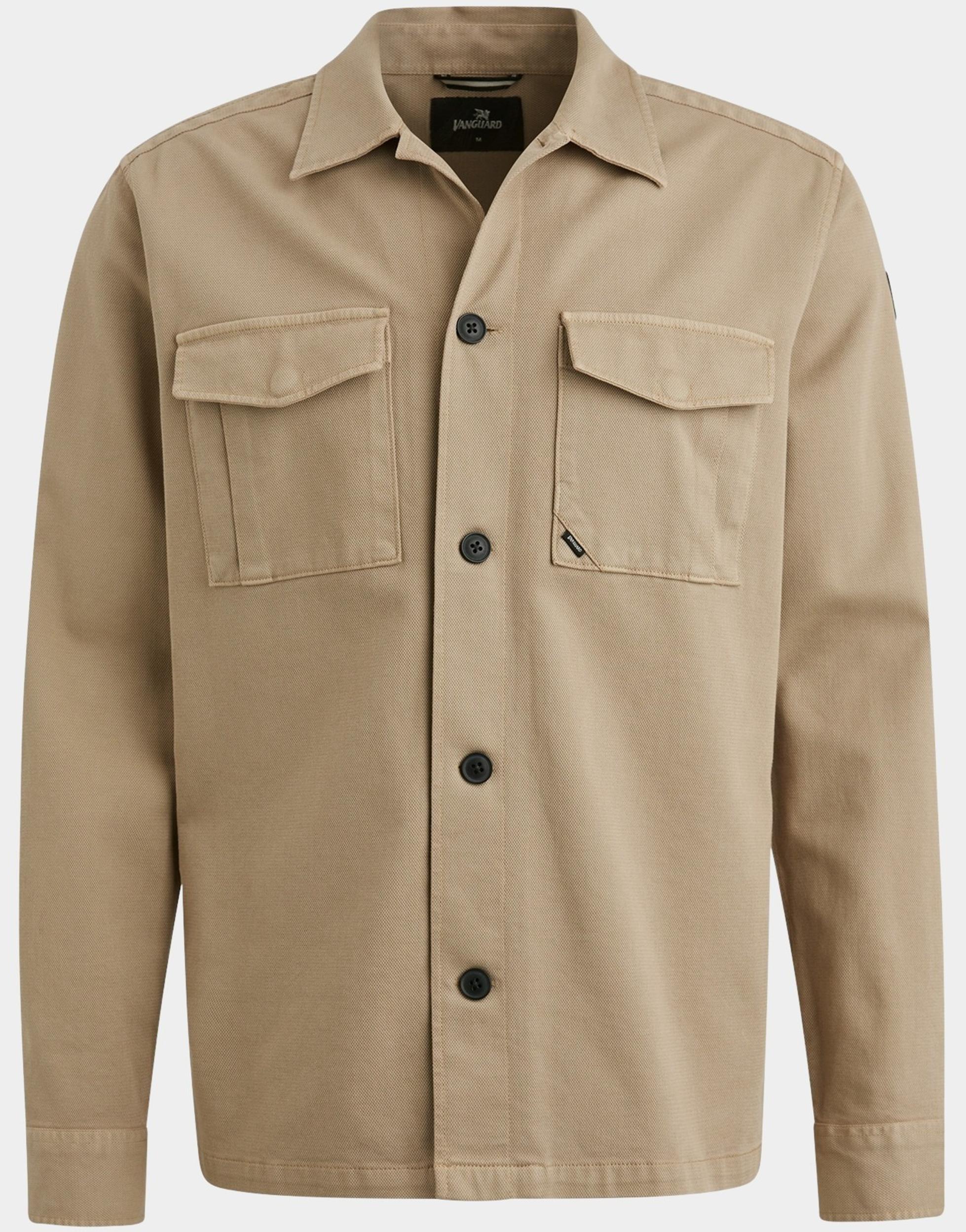 Vanguard Overshirt Beige Long Sleeve Shirt GD Structur VSI2502207/8052