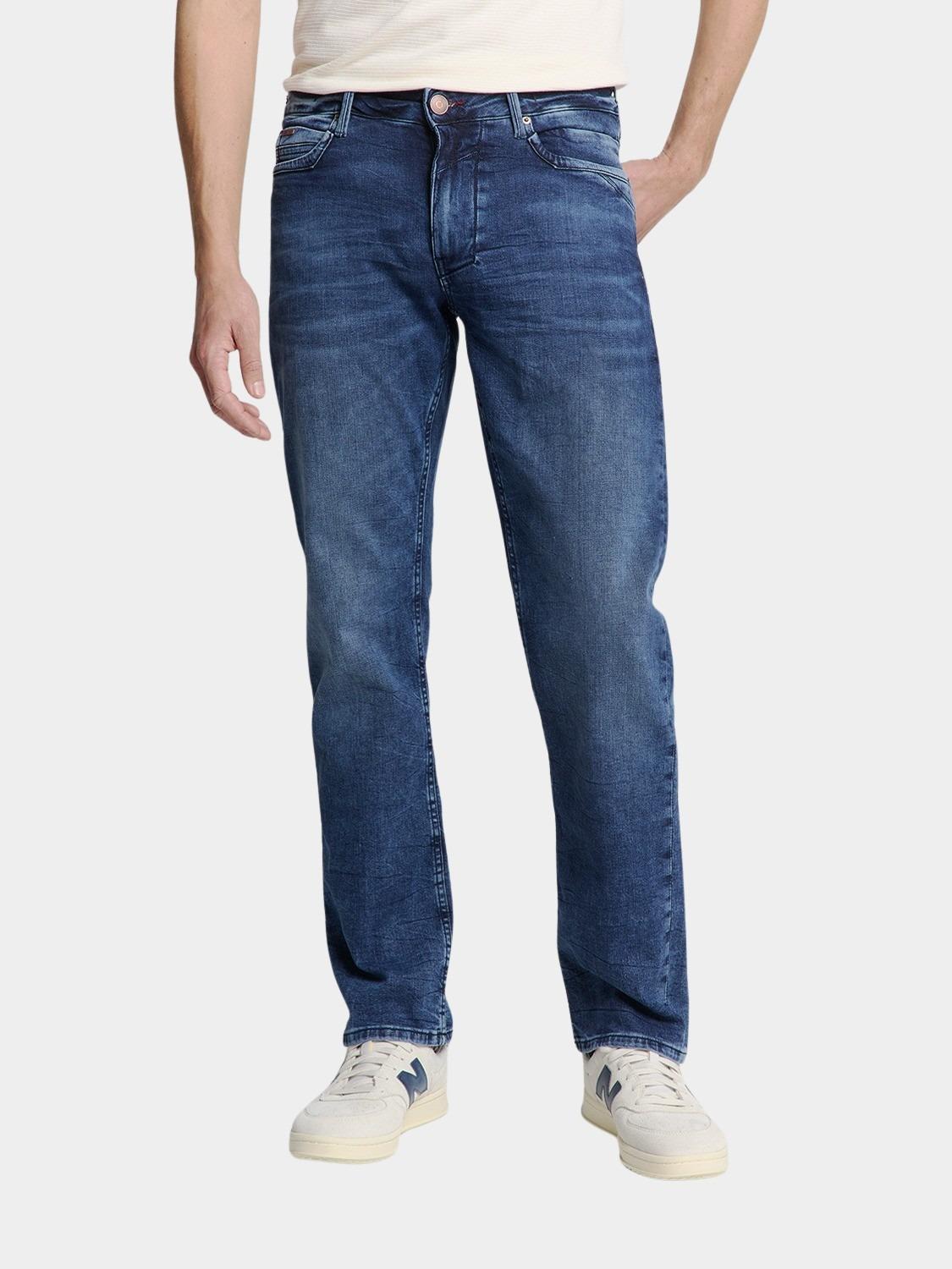 No Excess 5-Pocket Jeans Blauw Denim, Relaxed Fit 715, Stone N715D96N3/228