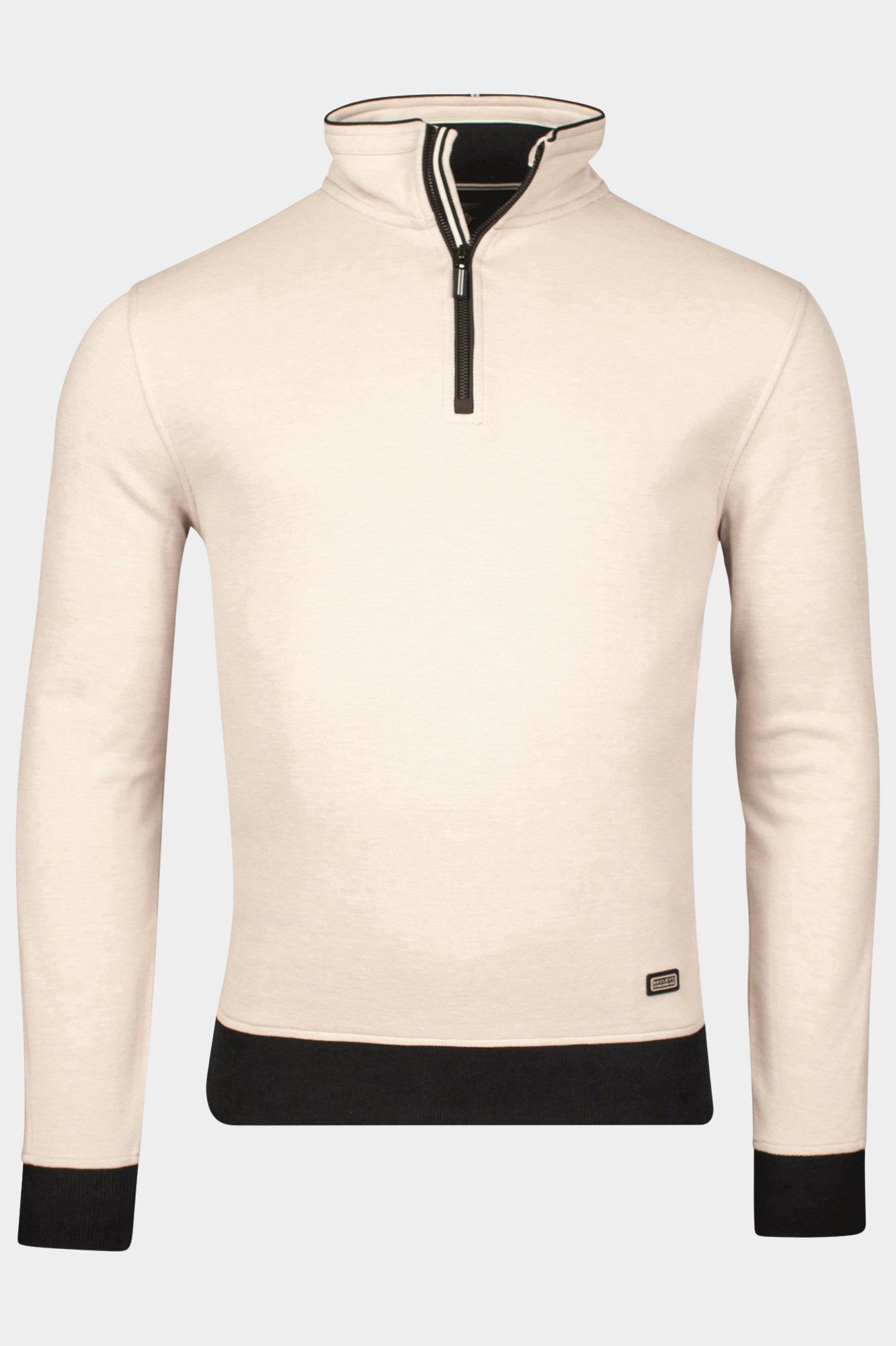 Baileys Half Zip Beige Sweatshirt 1/2 zip -Sleeve po 513198/82