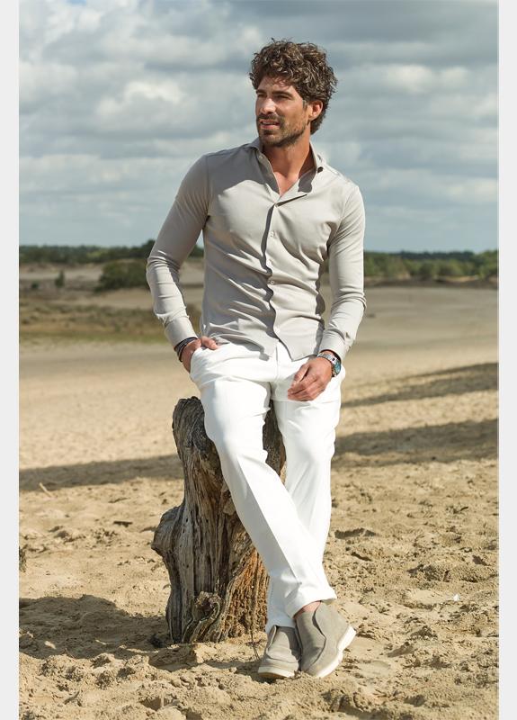 Ledub Business hemd lange mouw Grijs  0143455/230-000-000