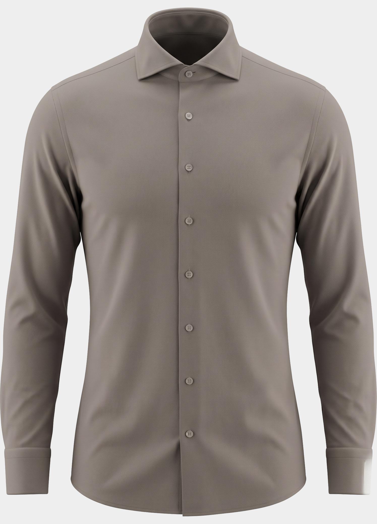 Profuomo Zakelijk overhemd heren Beige  PPWH30025/B