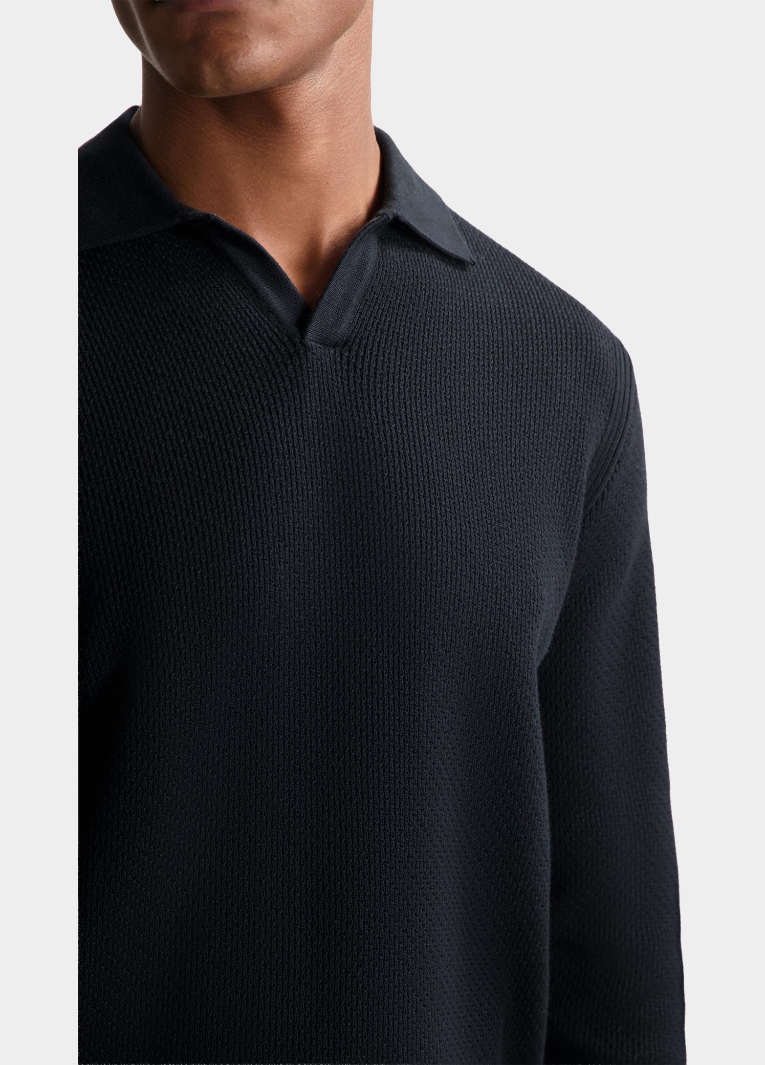 Dstrezzed Polo lange mouw Zwart Kostas Longsleeve Polo 405934/999