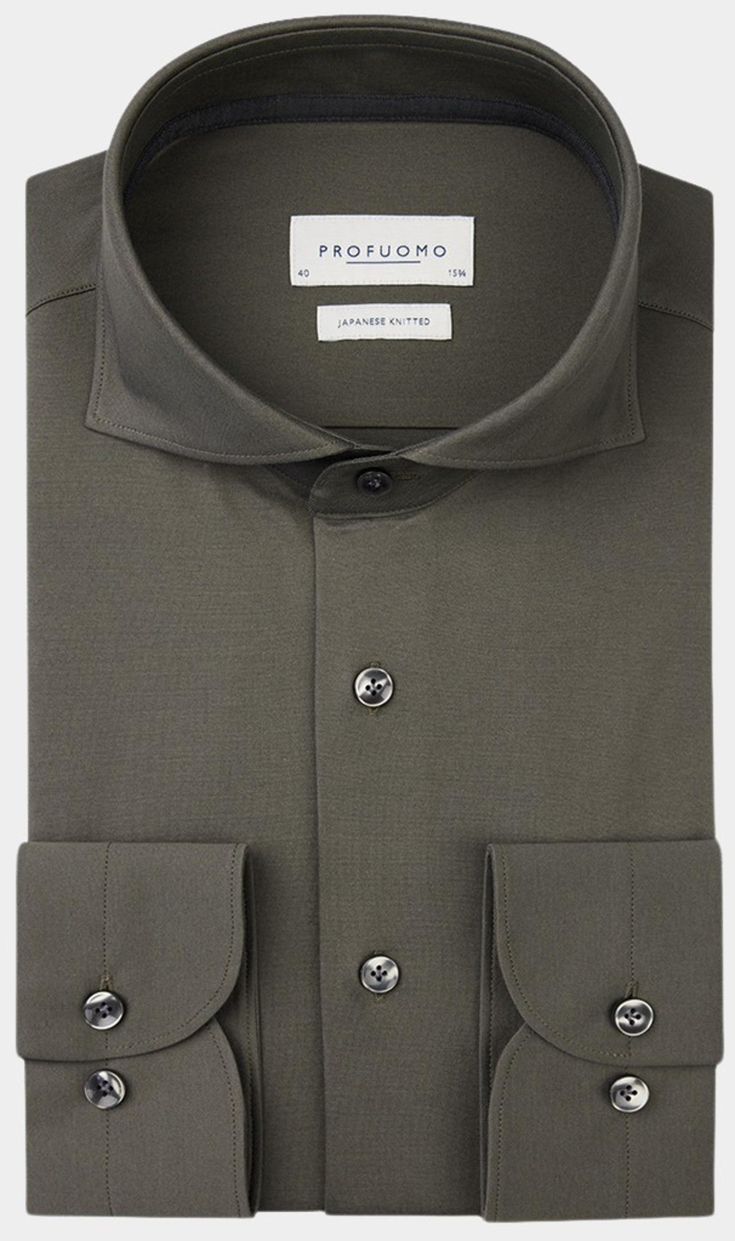 Profuomo Business hemd lange mouw Groen  PPVH30044E/Z3