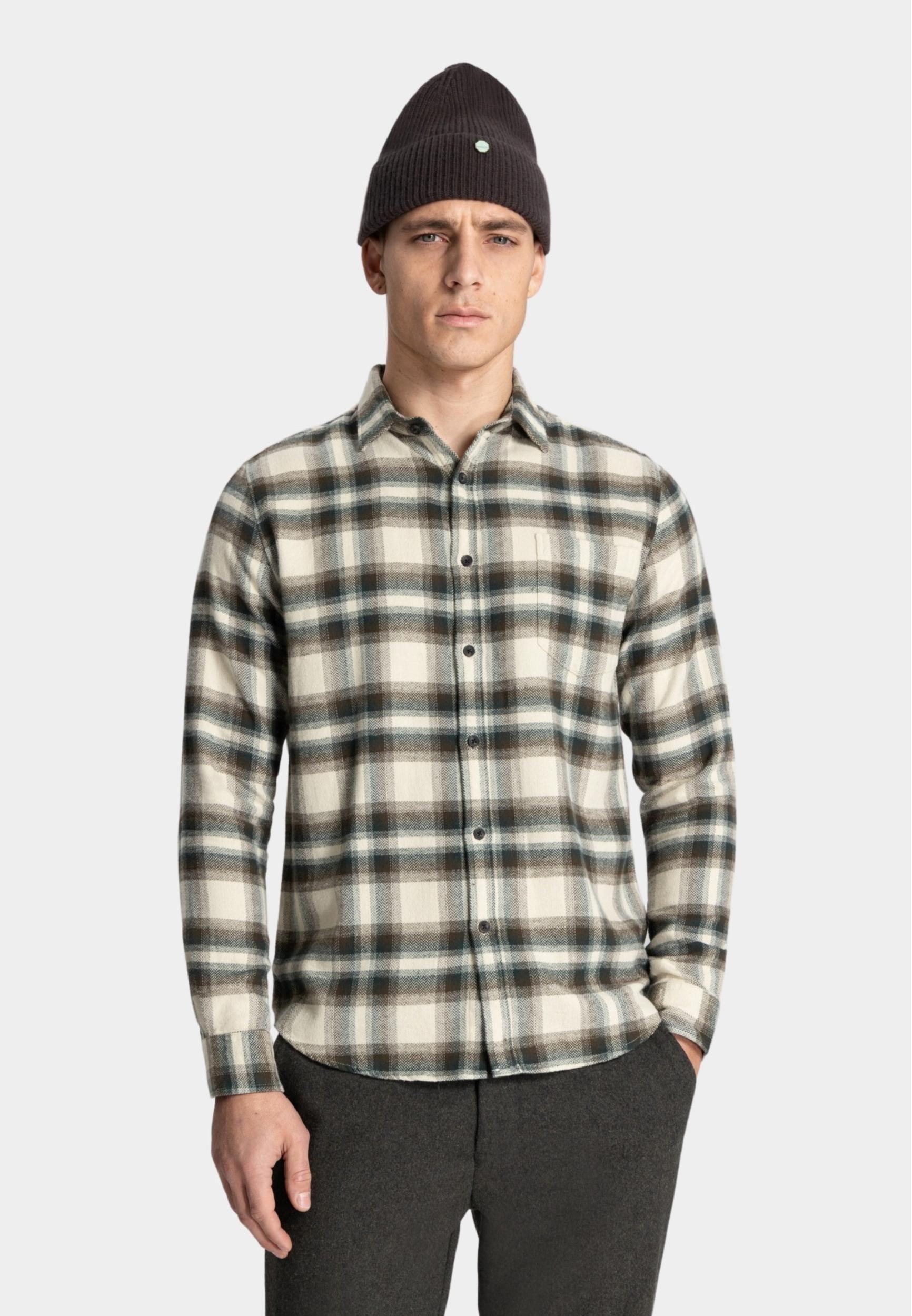 Dstrezzed Casual hemd lange mouw Groen Petter Shirt 303766/506