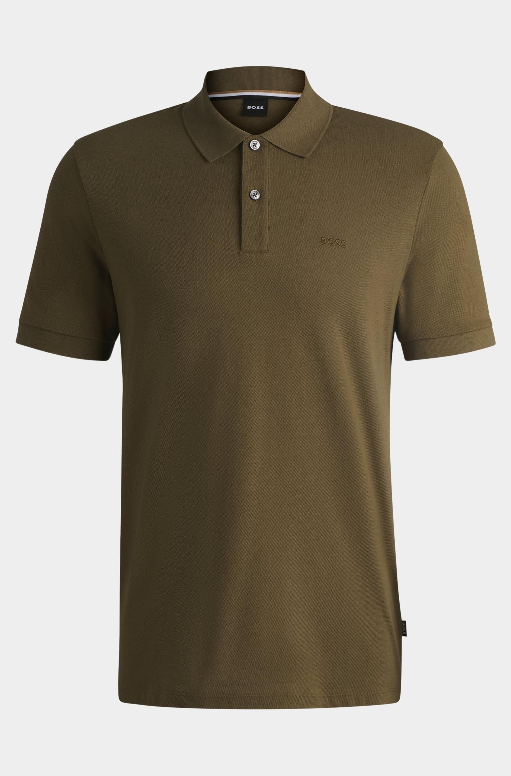 BOSS Black Polo korte mouw Groen Pallas 10241531 01 50468362/302