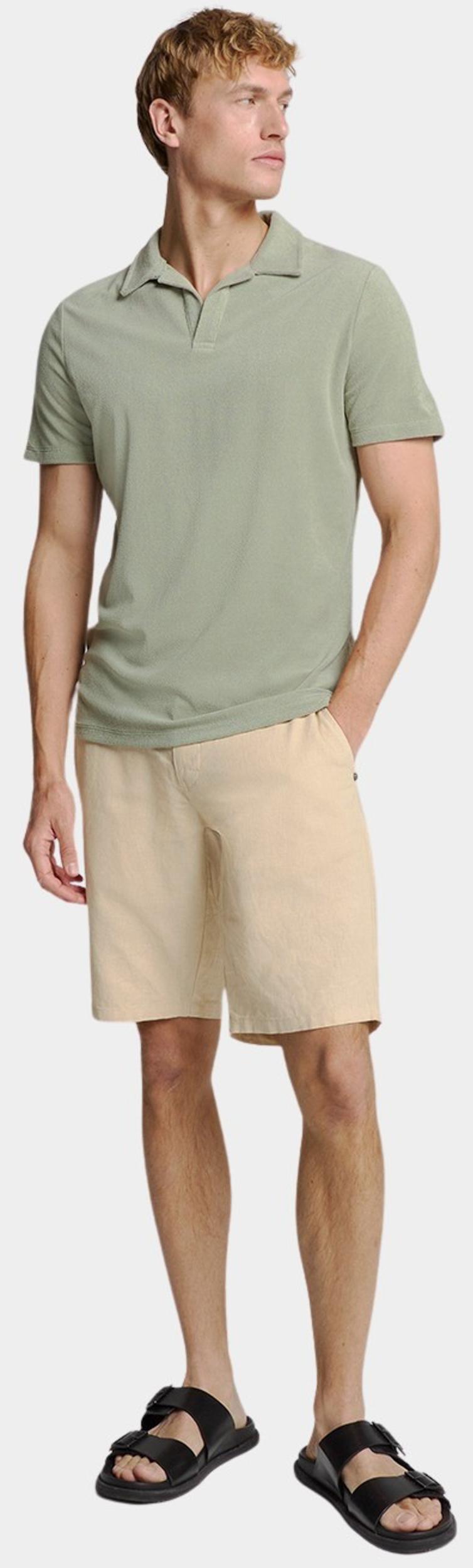 No Excess Polo korte mouw Grijs Polo Revers Solid Terry Knit 28370480/049