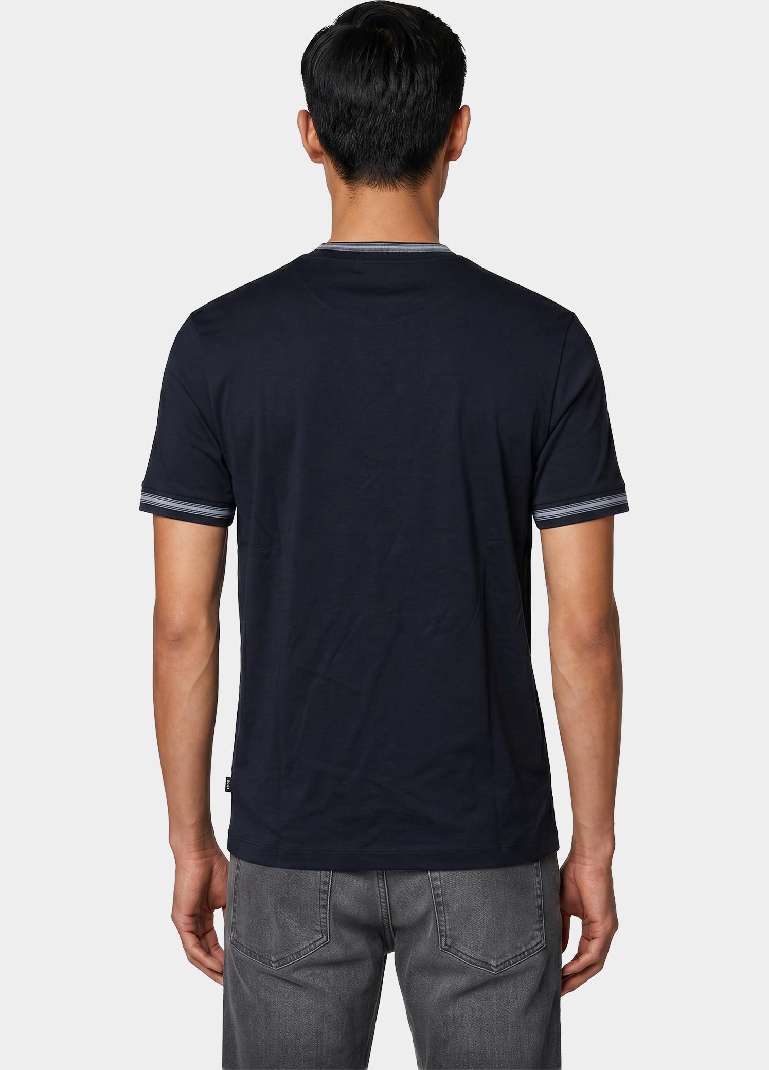 BOSS Black T-shirt heren Blauw H-Tessler 202 10277803 01 50554536/404