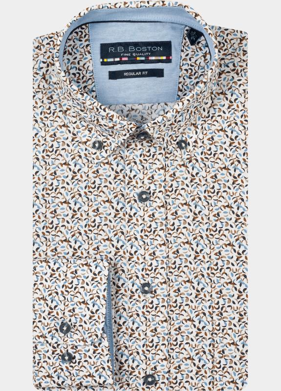 R.B. Boston Casual hemd lange mouw Multi Franklin LS Button Down 527670/837