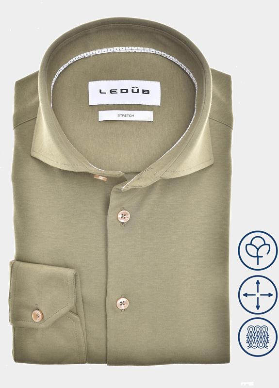 Ledub Business hemd lange mouw Groen  0702048/550-560-000
