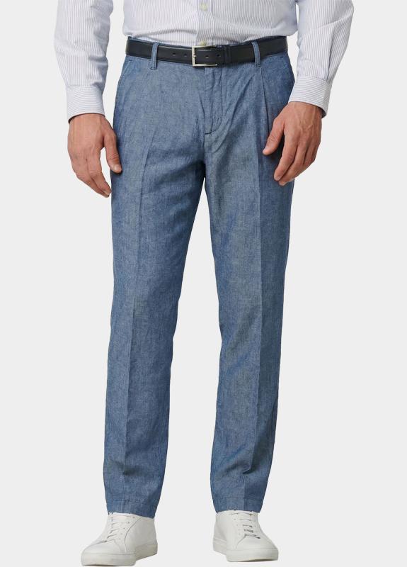 Bos Linnen Broek Blauw Summer pant 5510.426/24D