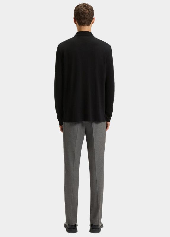 HUGO Red Polo lange mouw Zwart Donoslong 10266059 01 50547358/001