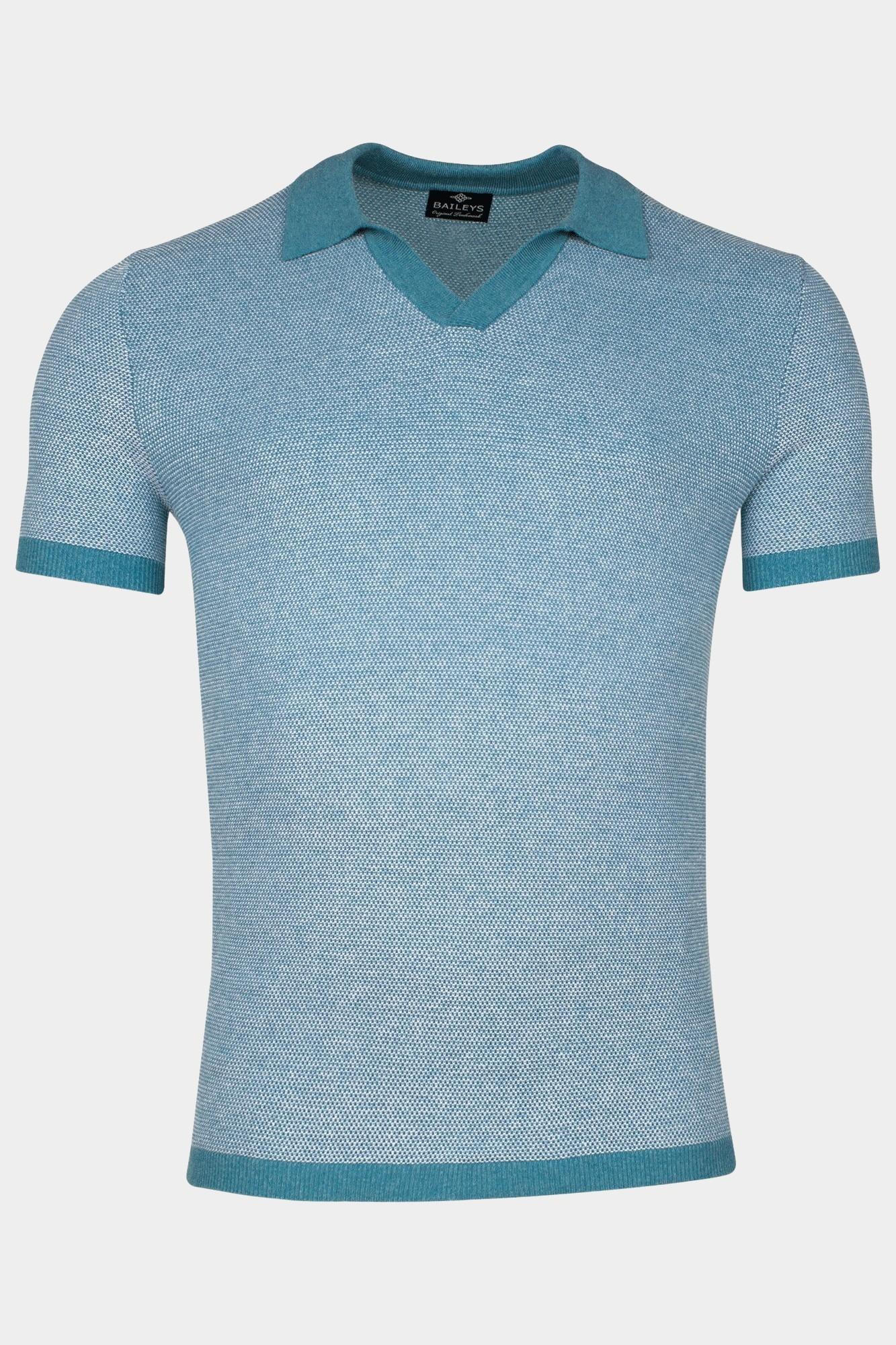 Baileys Polo korte mouw Blauw Polo knitted pullover , Colla 515780/975