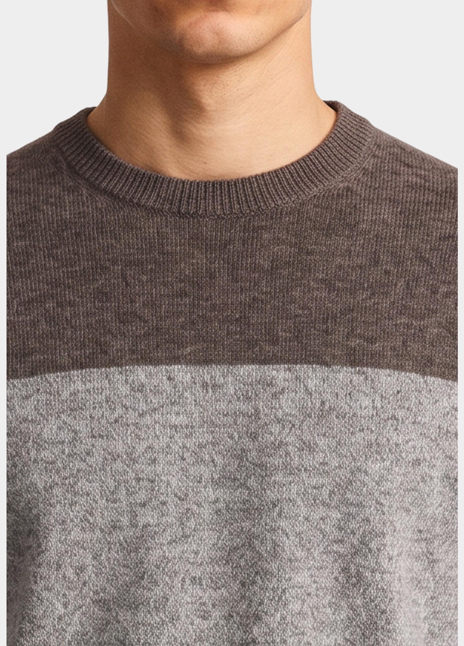 Scotland Blue Pullover heren Grijs Jeremy R-neck Pullover SPE26305JE24SB/2501