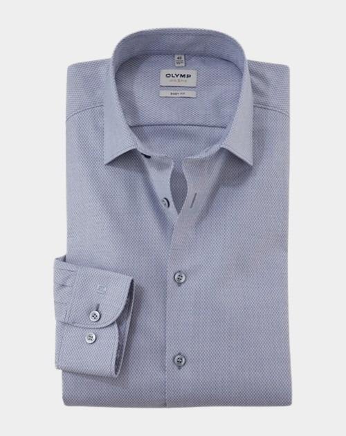 Olymp Business hemd lange mouw Blauw Level Five 201674/17