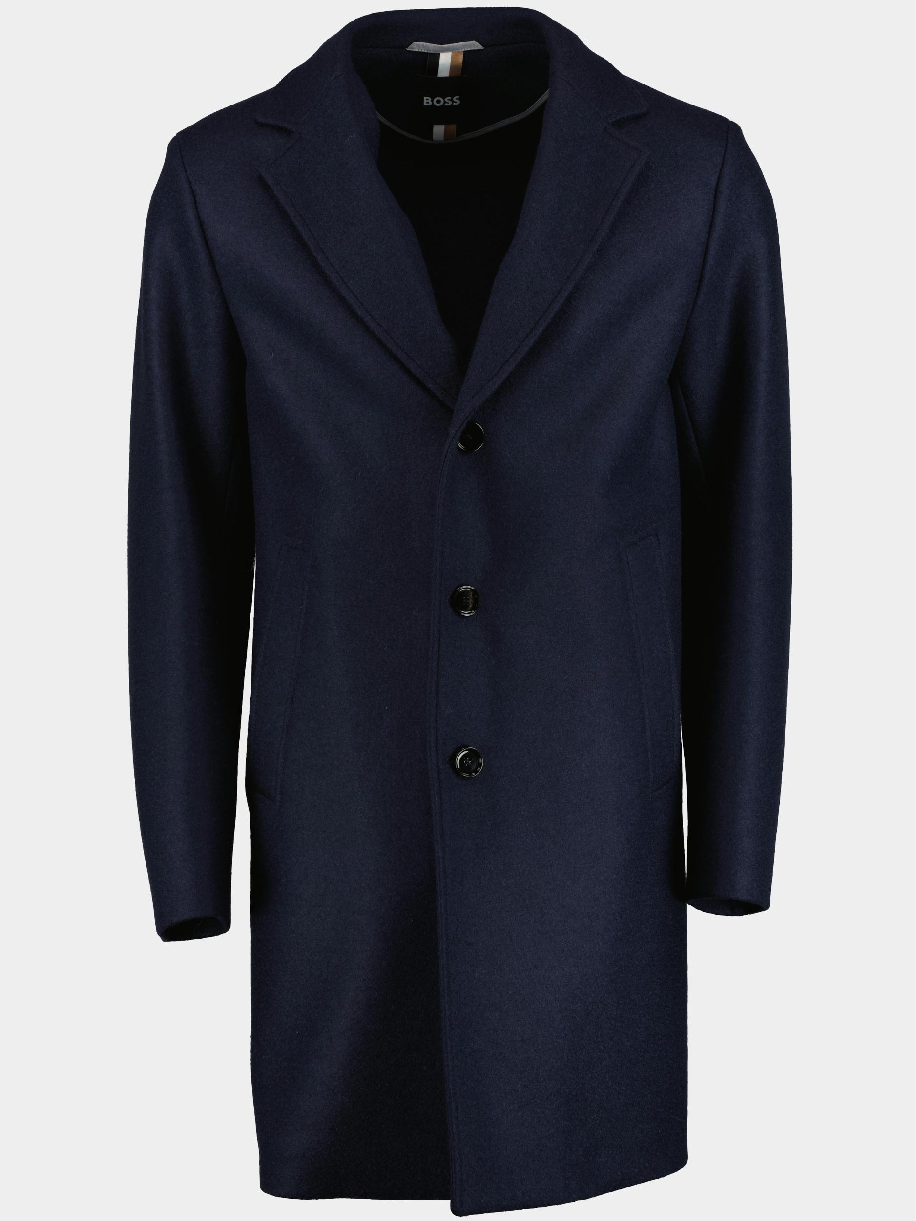BOSS Black Wollen Jas Blauw C-Cam-J-224 10245122 01 50479584/404