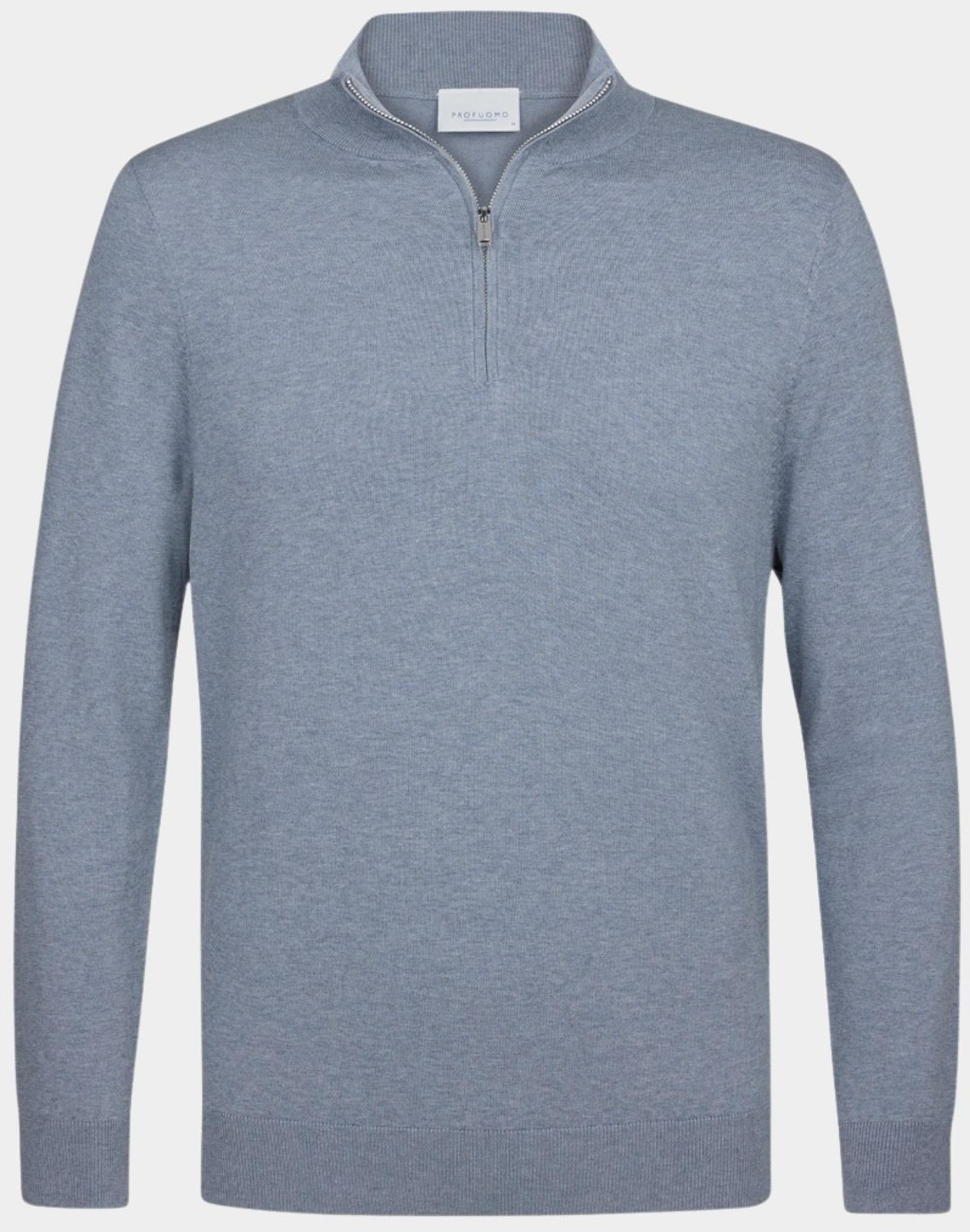 Profuomo Half Zip Blauw  PPWJ10007D/M