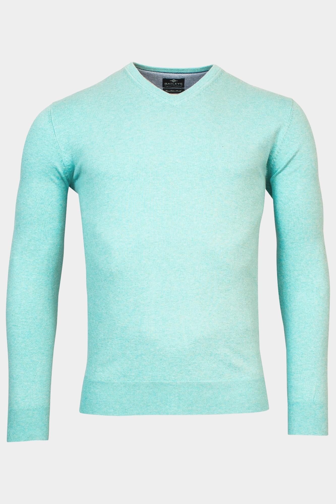 Baileys Pullover Blauw V-Neck Pullover 12gg singel k 418100/625