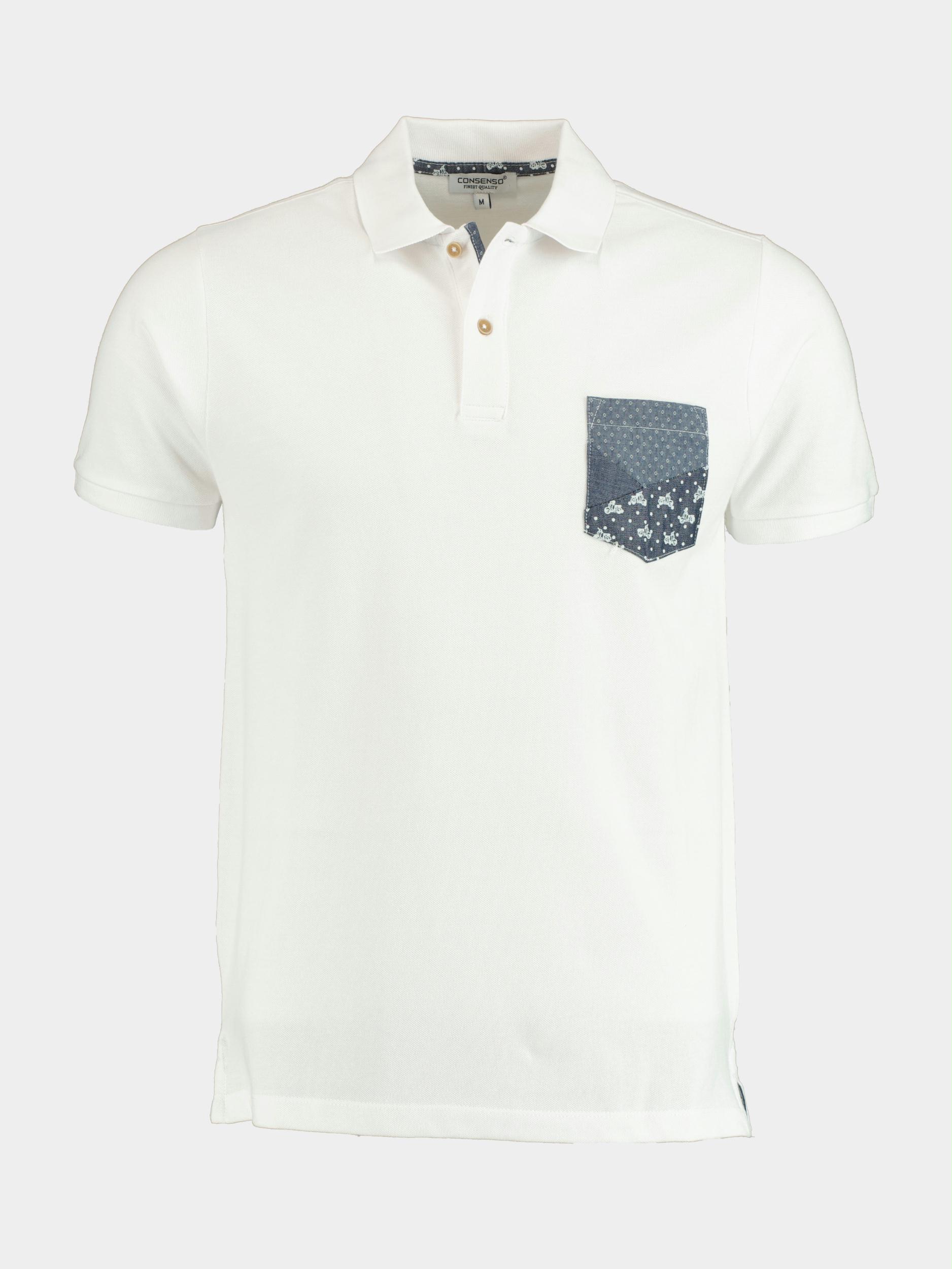 Consenso Polo korte mouw Wit Polo korte mouw 5613422/100 white