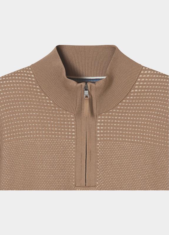 Olymp half zip sweater heren Beige  532785/22
