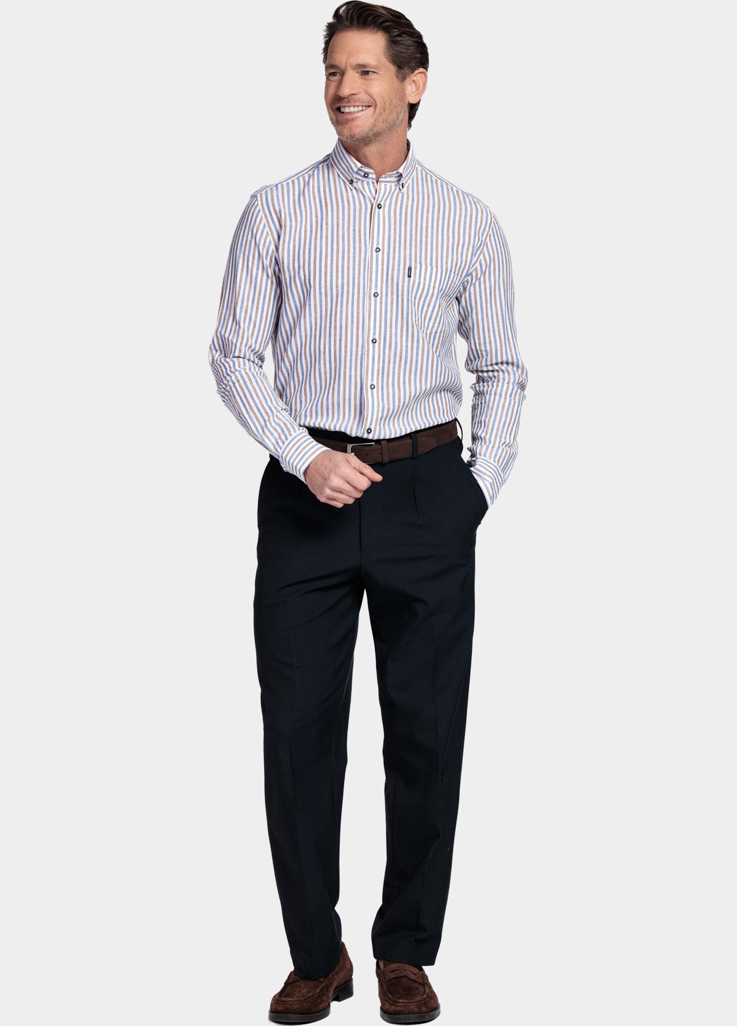Giordano Overhemd heren Bruin Ivy Long Sleeve Button Down L 617114/80