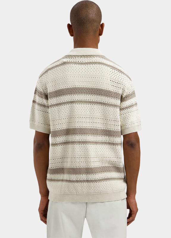 Dstrezzed Polo korte mouw Beige Mica Shortsleeve Vest 421154/107
