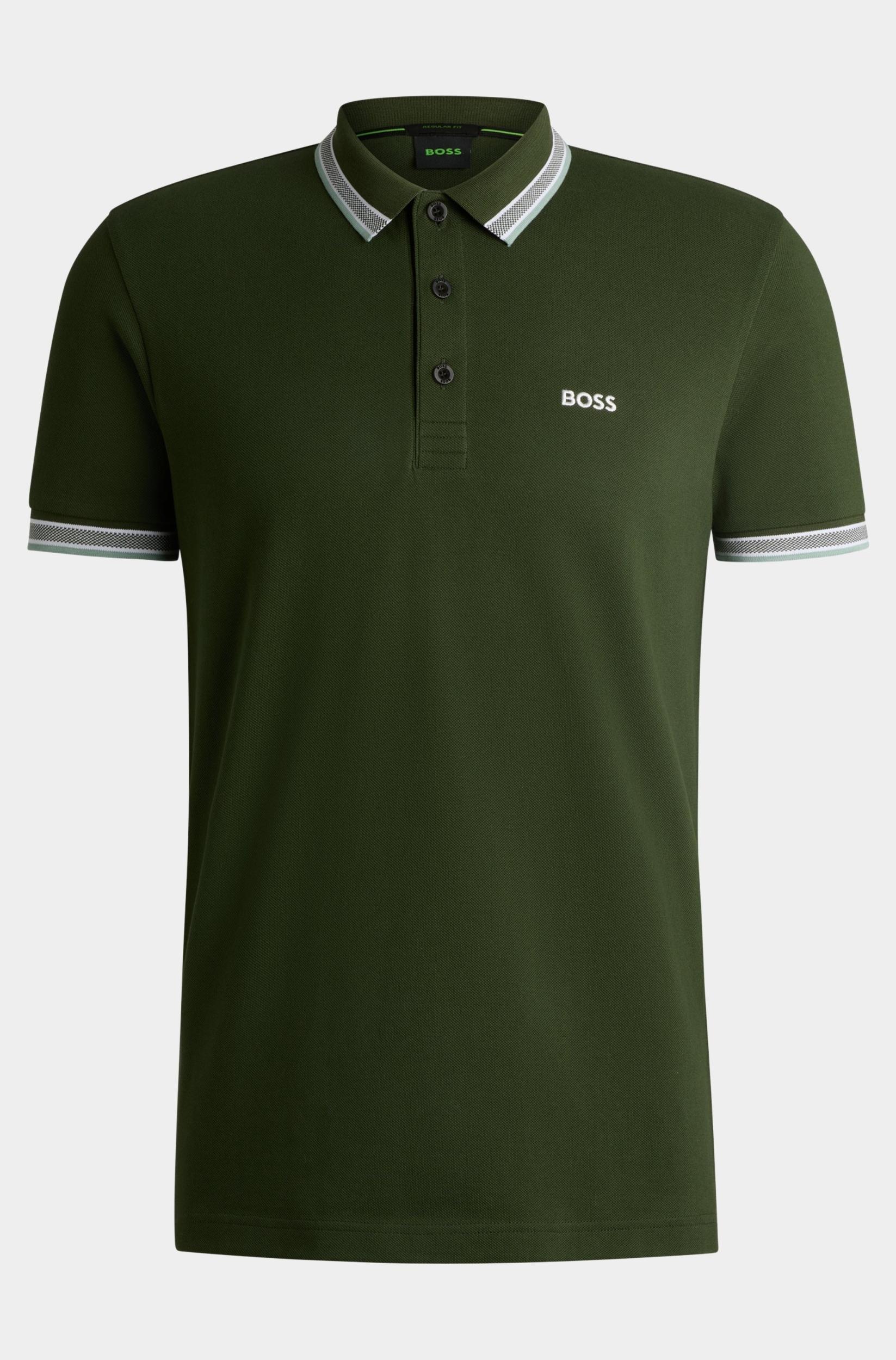 BOSS Green Polo korte mouw Groen Paddy 10241663 01 50469055/355