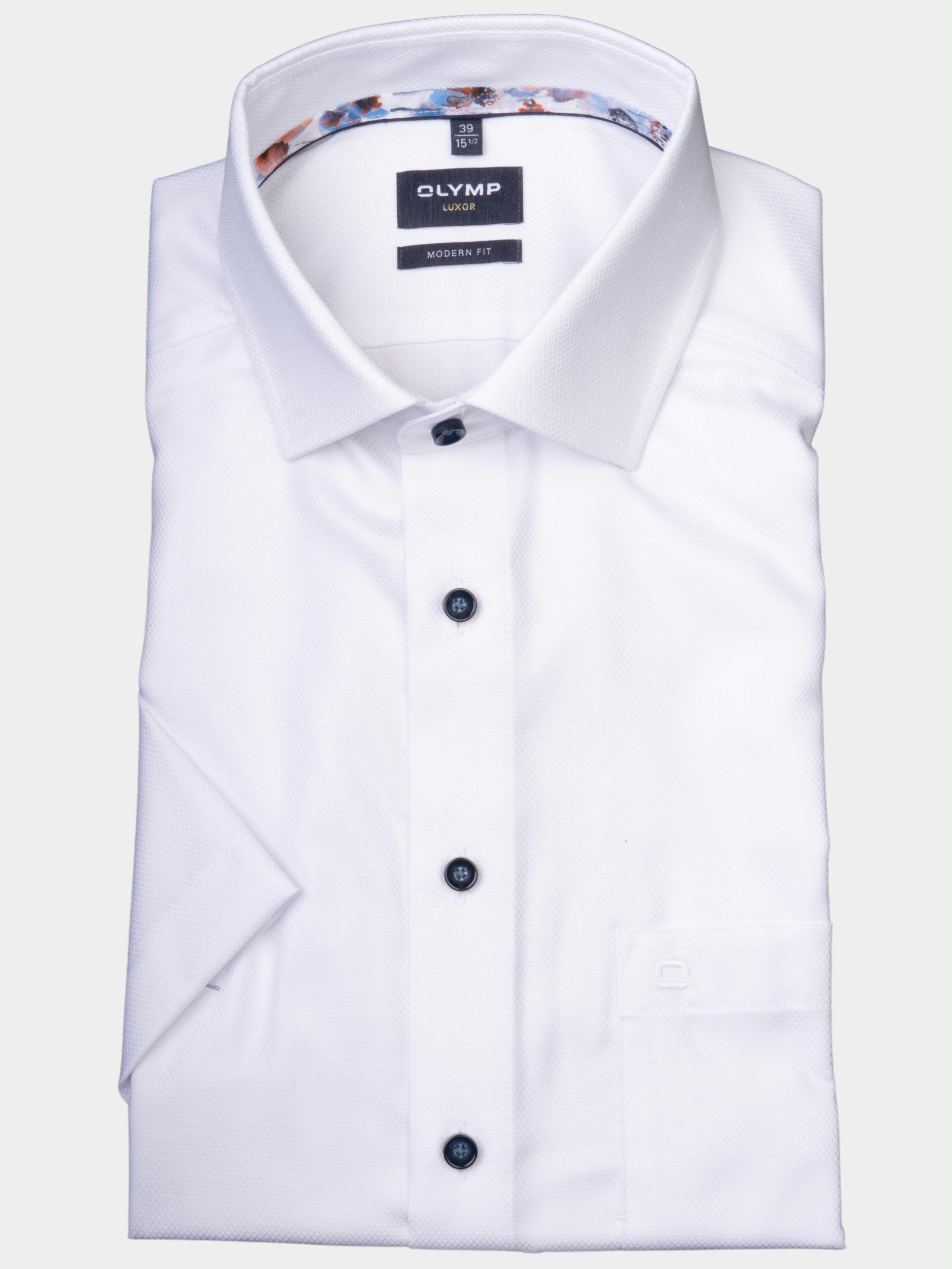 Olymp Business hemd korte mouw Wit 1282/32 Hemden 128232/00